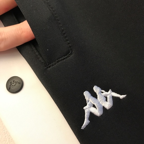 KAPPA Black Athleisure Track Flare Pants! NWT XS/S - Picture 5 of 8